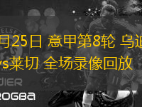 10月25日 意甲第8輪 烏迪內(nèi)斯vs萊切 全場錄像回放