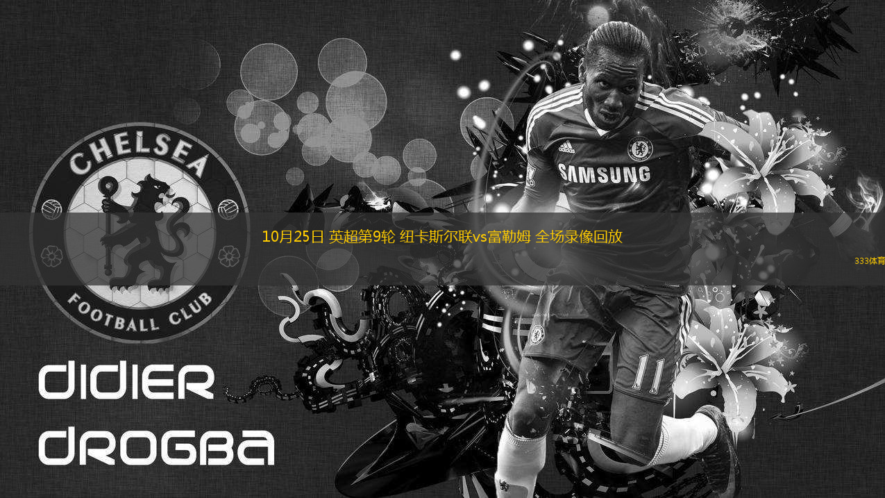 10月25日 英超第9輪 紐卡斯?fàn)柭?lián)vs富勒姆 全場錄像回放