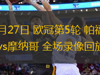 11月27日 歐冠第5輪 帕福斯vs摩納哥 全場錄像回放